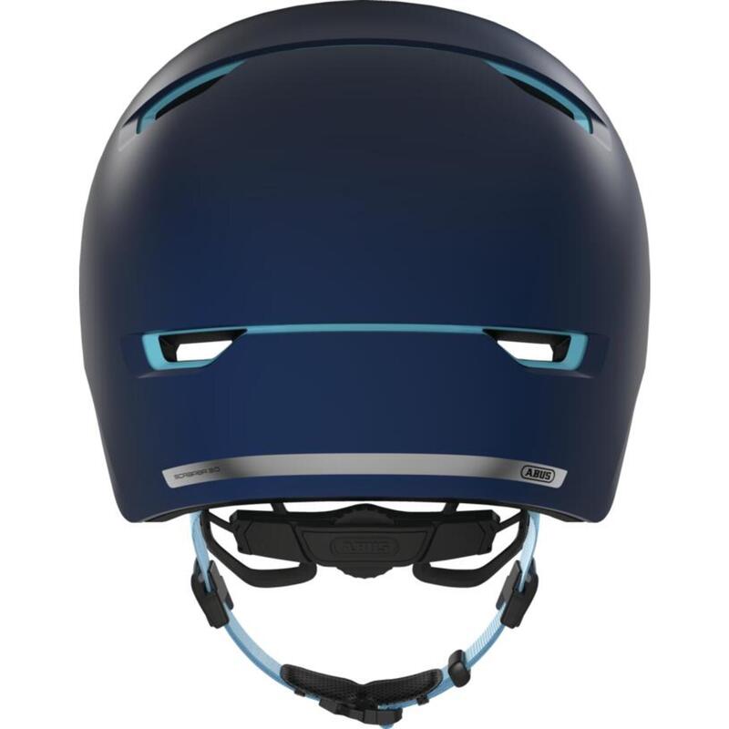 Casco Urbano Y Bmx Scraper 3.0 Ace Concrete Abus Azul  T/M