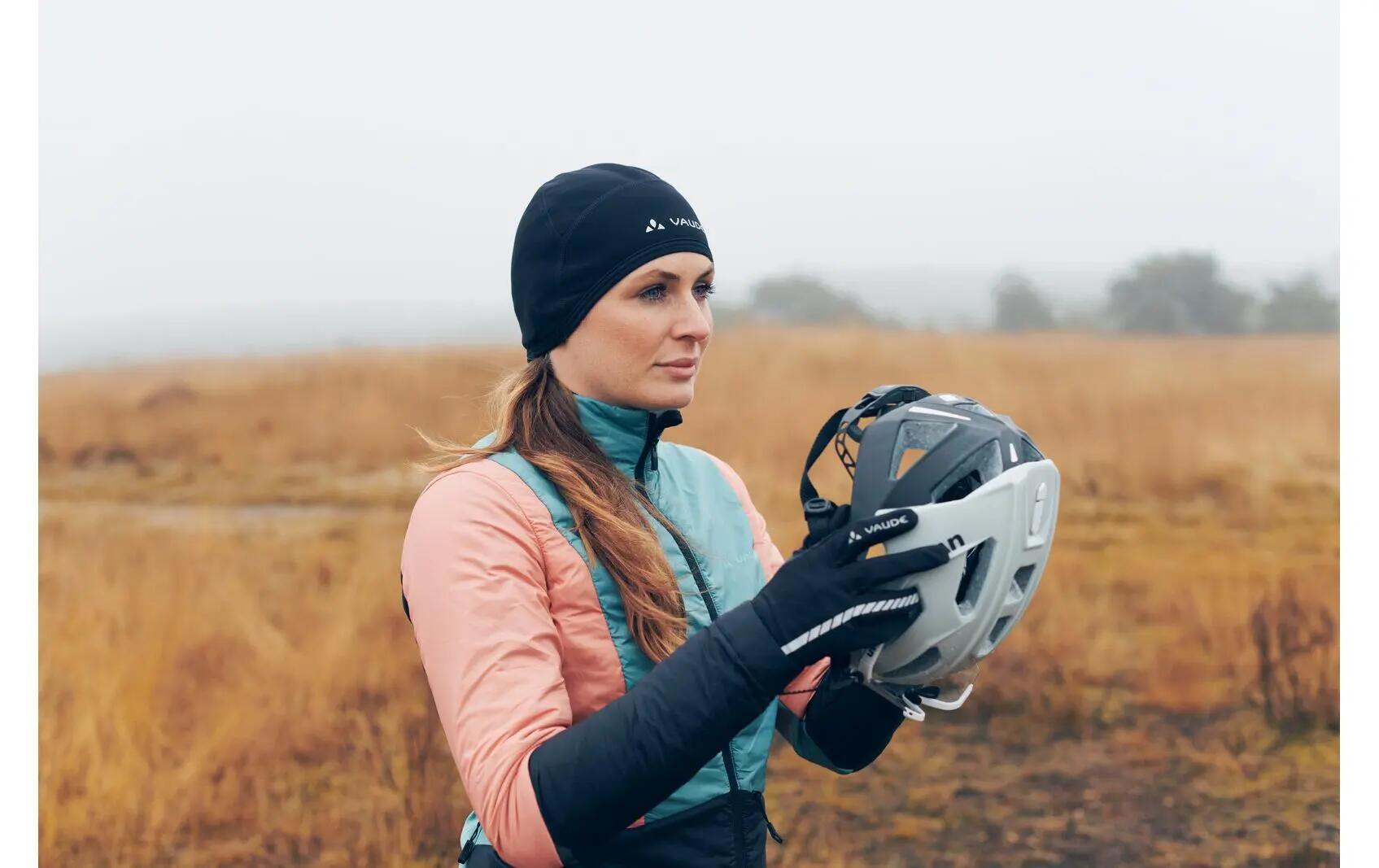VAUDE Bike Cap Warm Sous-casque Noir/Blanc M 2/3