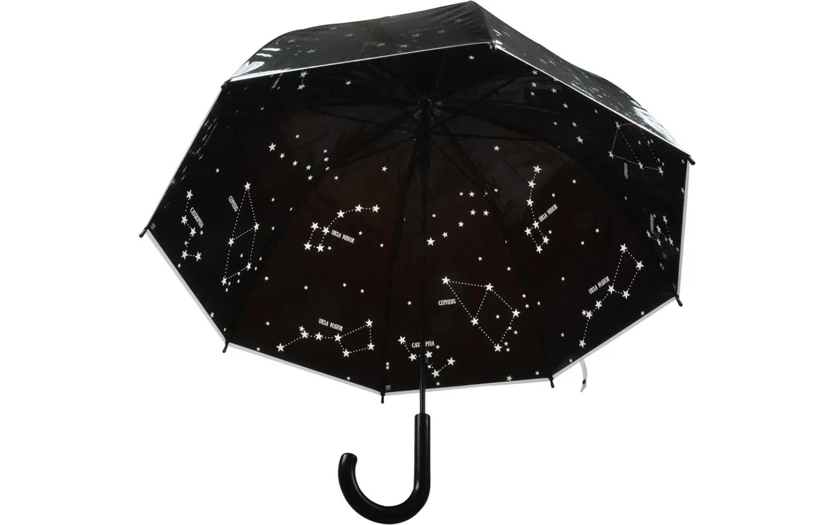 Esschert Design Parapluie Ciel Étoilé Noir/Blanc 3/3
