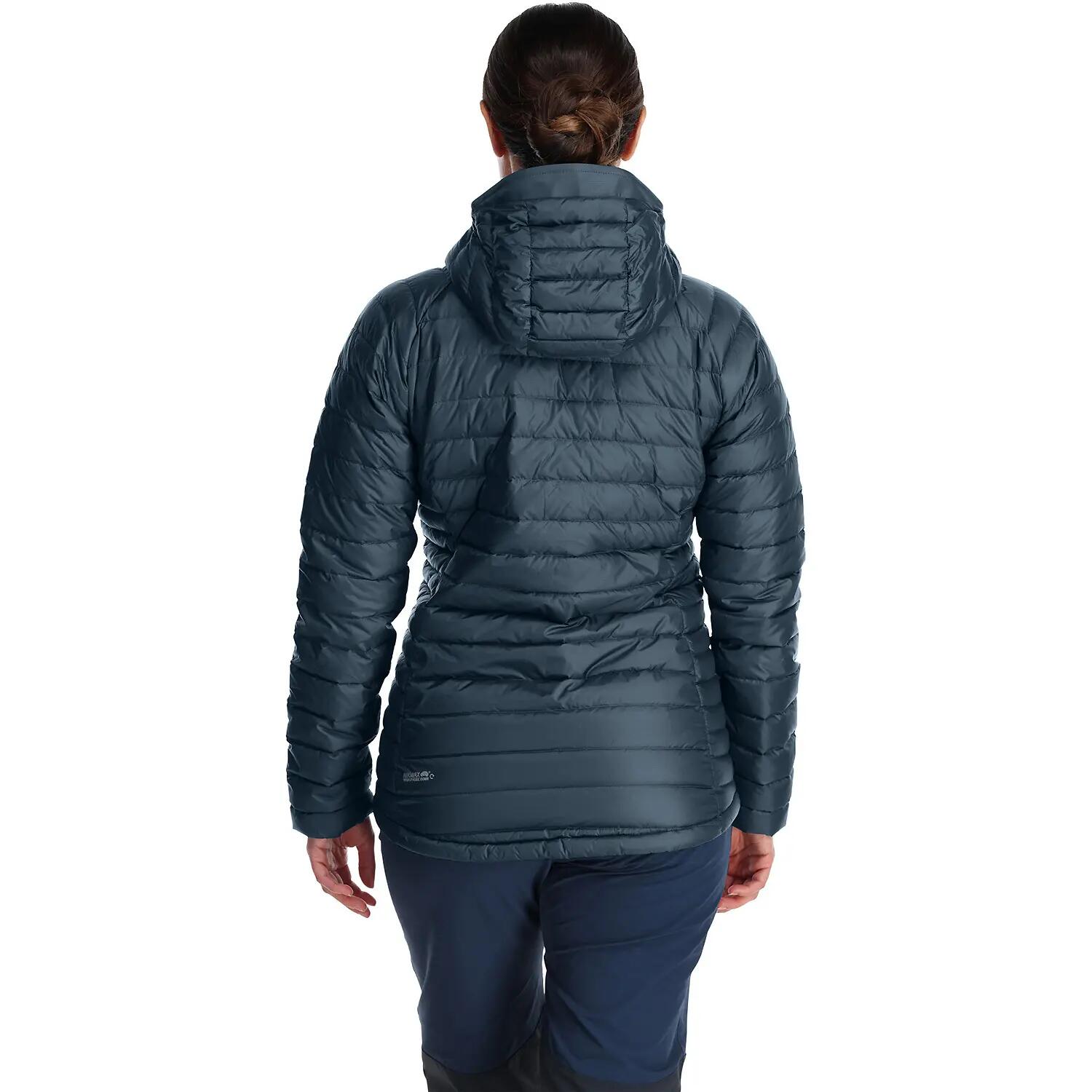 Damen Mantel Rab W MICROLIGHT ALPINE LONG JACKET 3/4