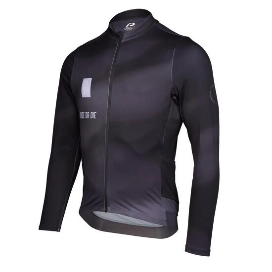 Longsleeve wielershirt - Fiets - Heren - P-Mystery LS - zwart