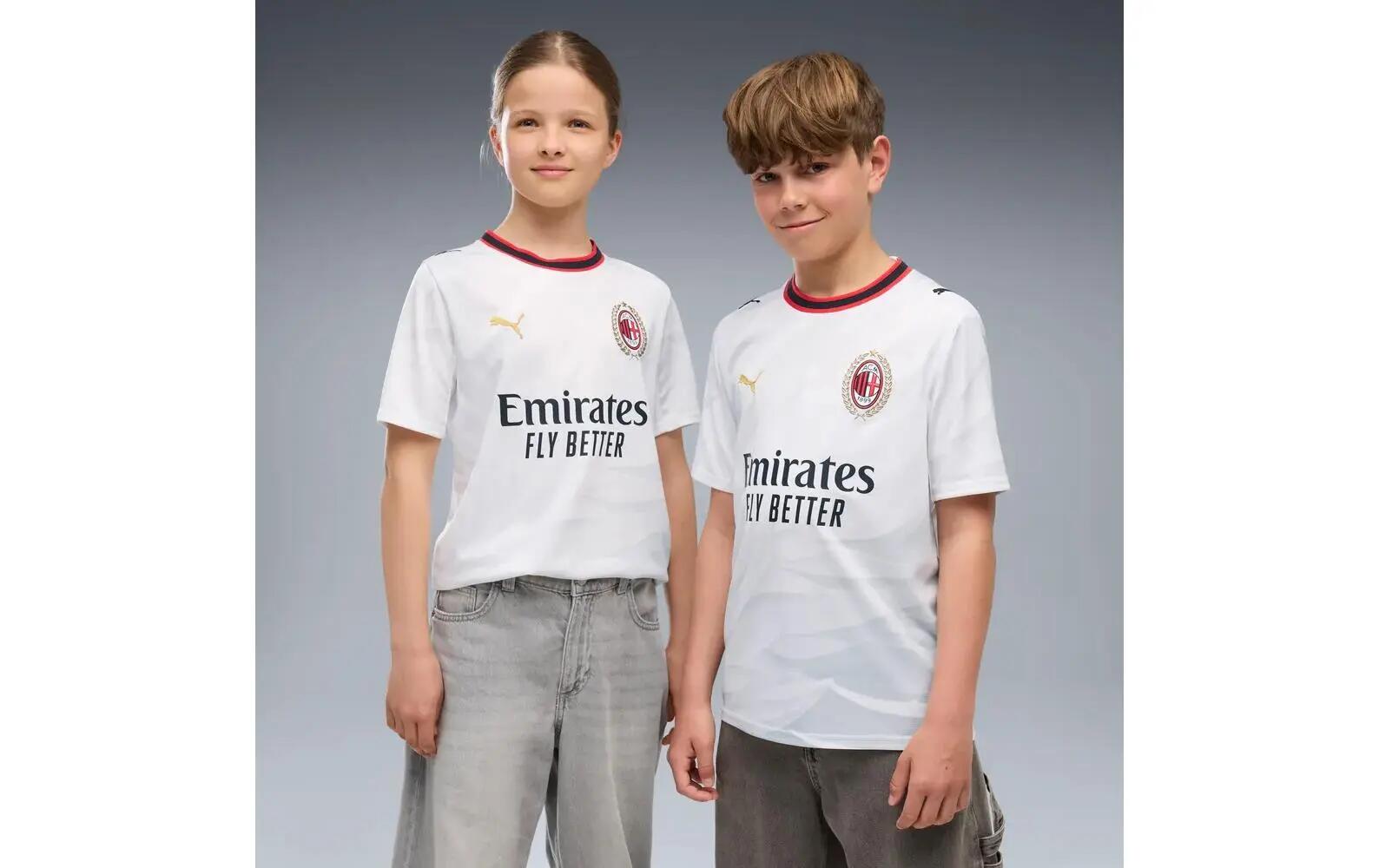PUMA ACM Away Jersey Replica Jr Weiß Gr. 116 3/3