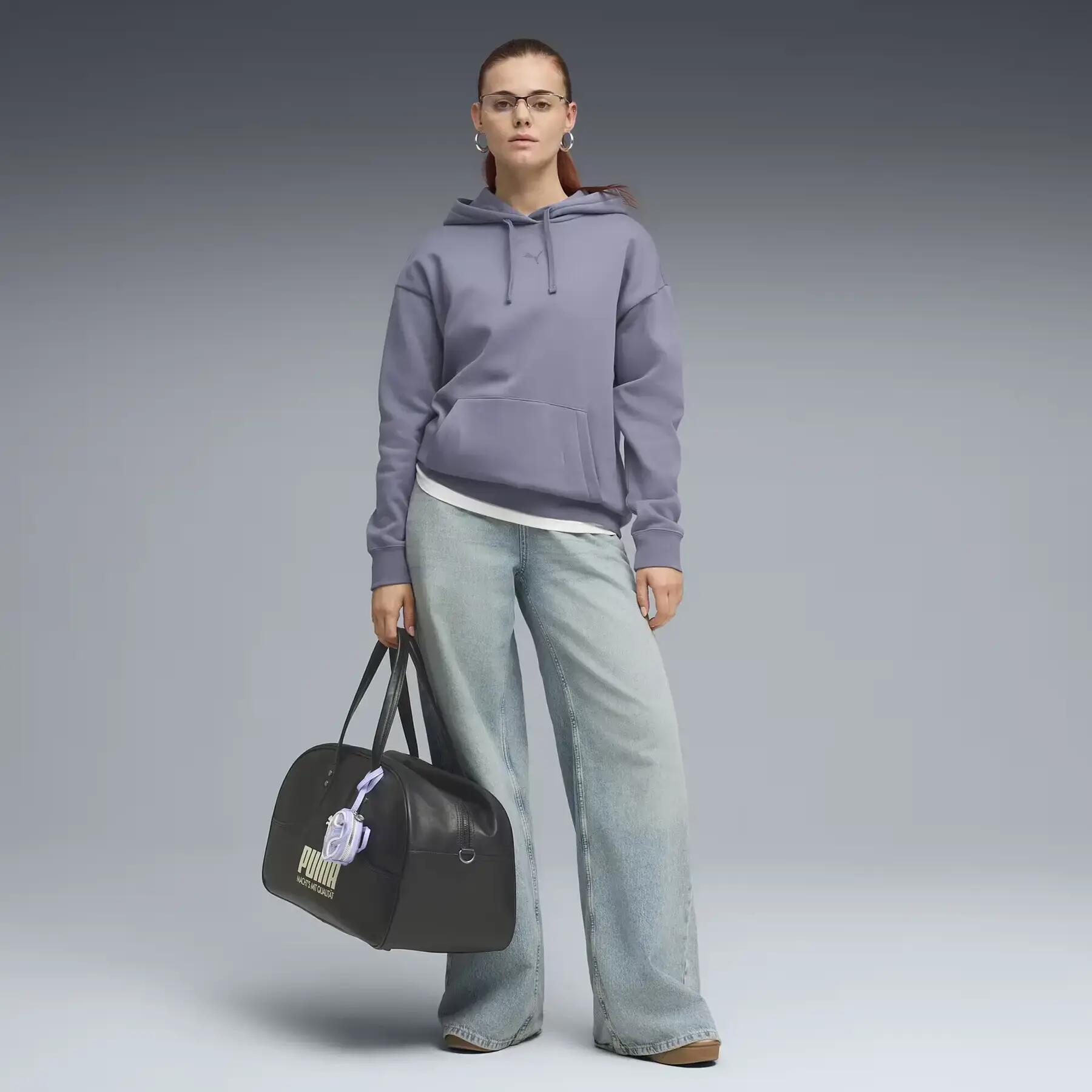 Felpa con cappuccio in fleece da donna Puma Essentials 5/5