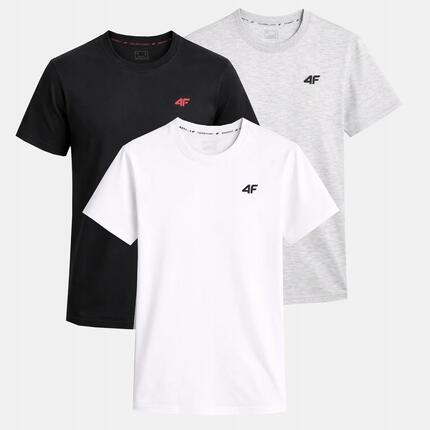 T-SHIRT MĘSKI 4F KOSZULKA ZESTAW KOMPLET 3 SZTUKI L TTSHM3341