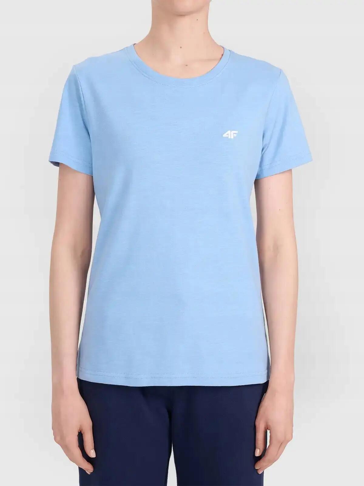 T-SHIRT DAMSKI 4F KOSZULKA SPORTOWA BAWEŁNIANA NA CO DZIEŃ  F3308 SS26 2/4