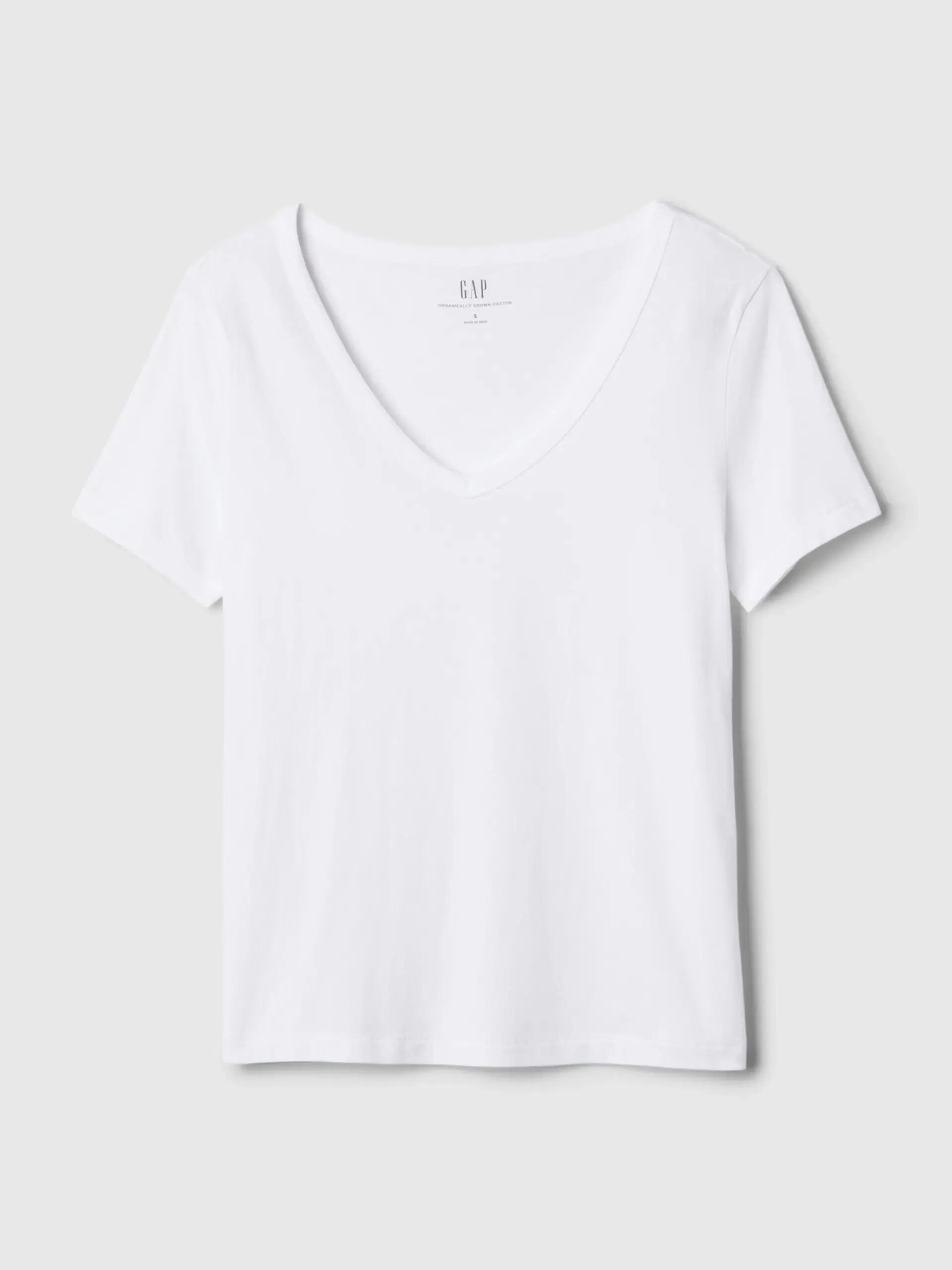 T-SHIRT DAMSKI KOSZULKA 1 BAWEŁNA GAP VINTAGE BIAŁY 4/6