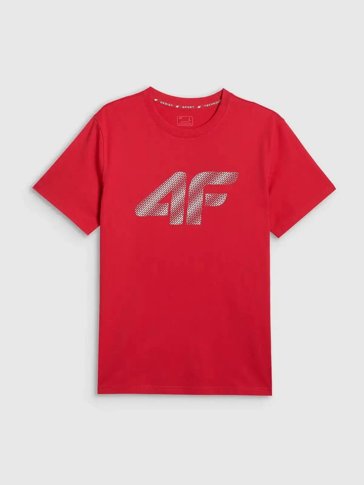 KOSZULKA MĘSKA 4F T-SHIRT BAWEŁNIANY SPORTOWY Z NADRUKIEM  M3342 SS26 4/6