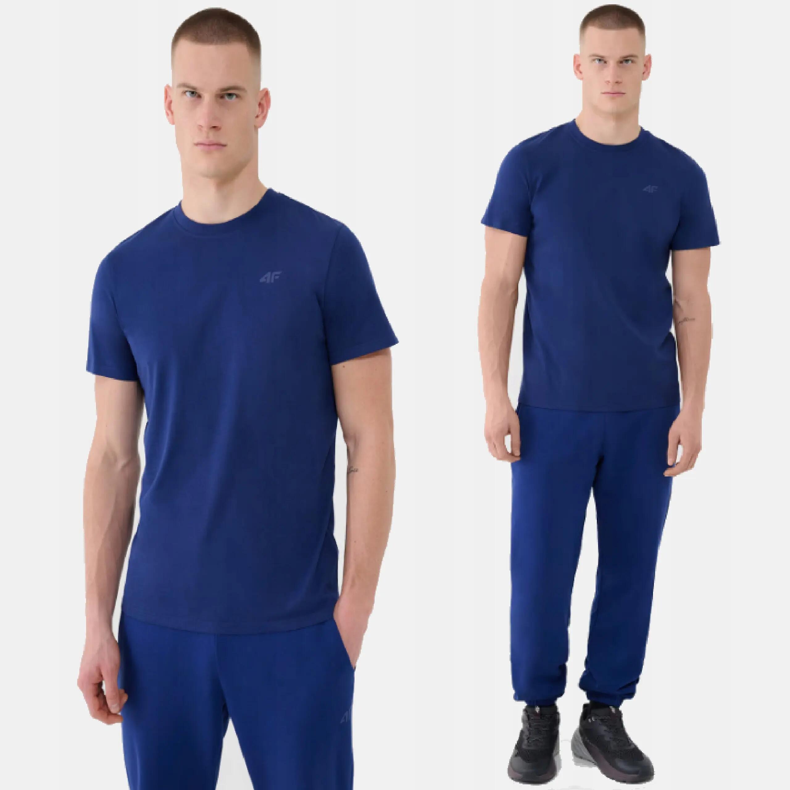 T-SHIRT MĘSKI 4F KOSZULKA BAWEŁNIANA SPORTOWA  TTSHM2256 6/7