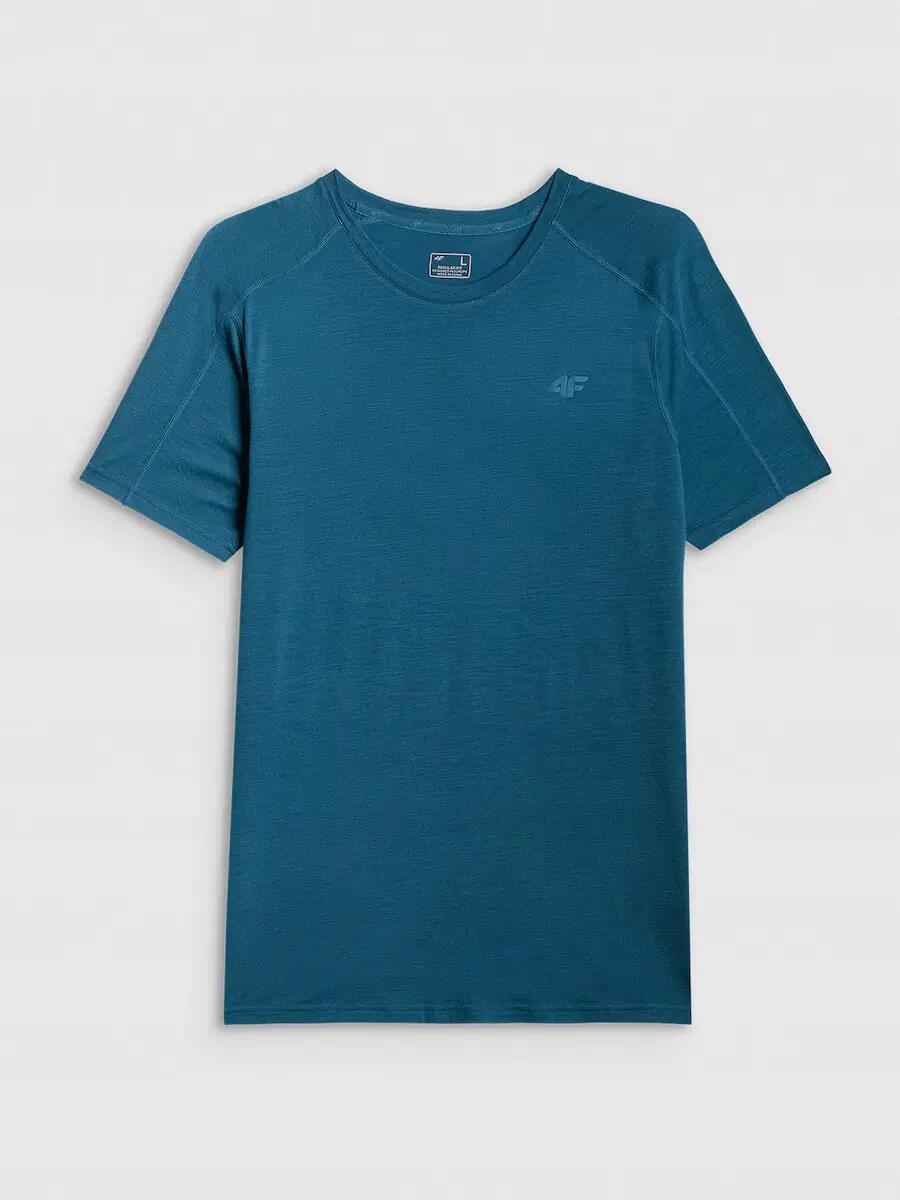 KOSZULKA TREKKINGOWA 4F T-SHIRT MĘSKI WEŁNIANY SZYBKOSCHNĄCY  M1798 SS26 7/9