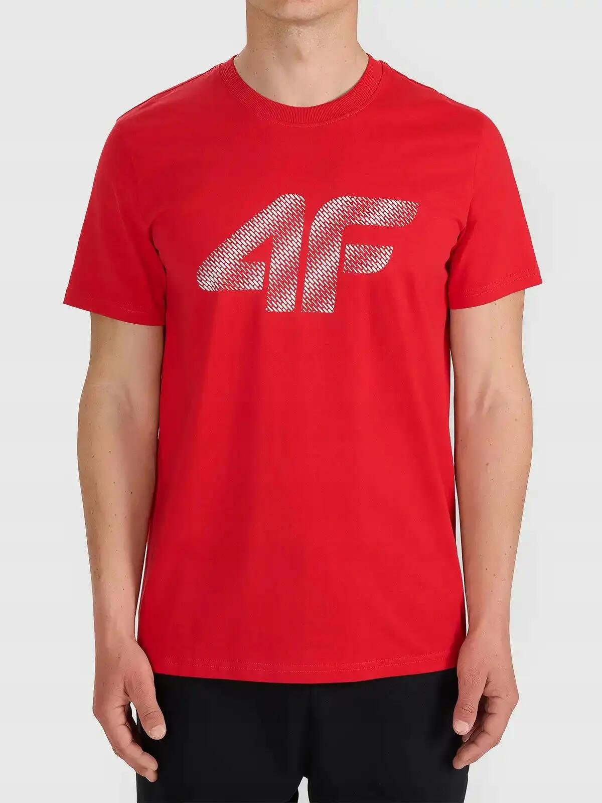 KOSZULKA MĘSKA 4F T-SHIRT BAWEŁNIANY SPORTOWY Z NADRUKIEM  M3342 SS26 2/6