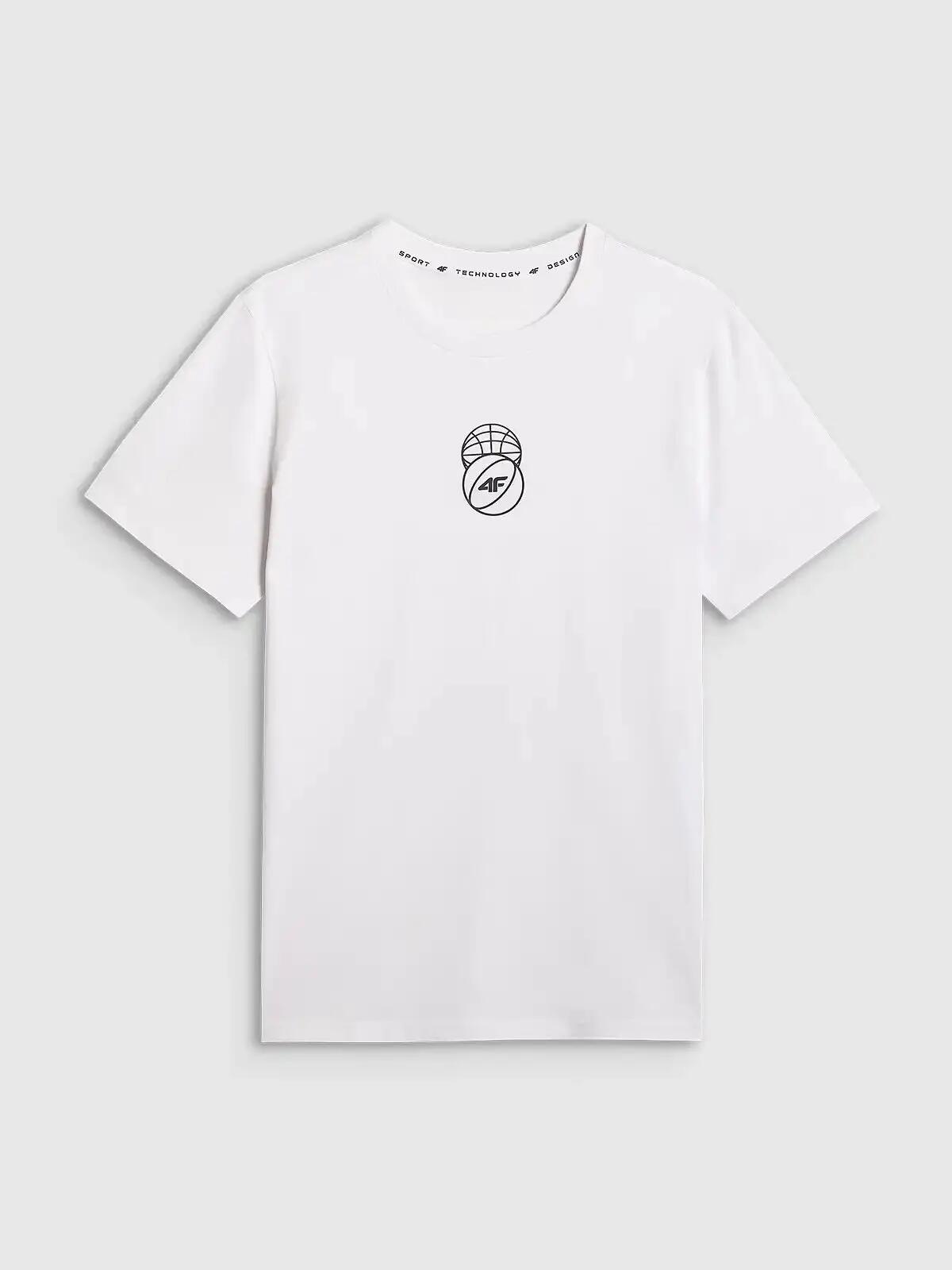 T-SHIRT MĘSKI 4F KOSZULKA SPORTOWA Z NADRUKIEM 1 BAWEŁNA  M3328 SS26 2/6