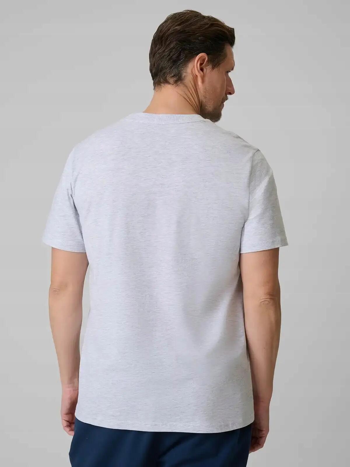 T-SHIRT MĘSKI 4F KOSZULKA SPORTOWA Z NADRUKIEM BAWEŁNIANA  M3326 SS26 5/10