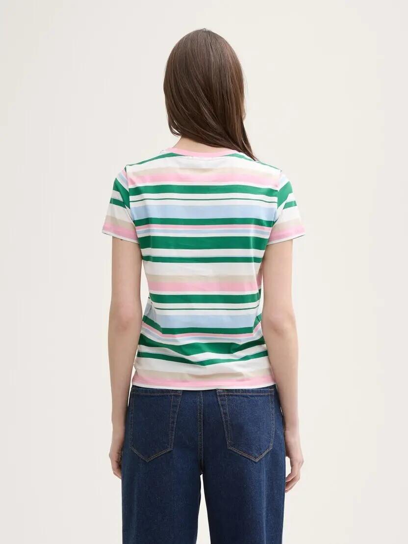 T-SHIRT KOSZULKA DAMSKA MULTICOLOR TOM TAILOR 5/10