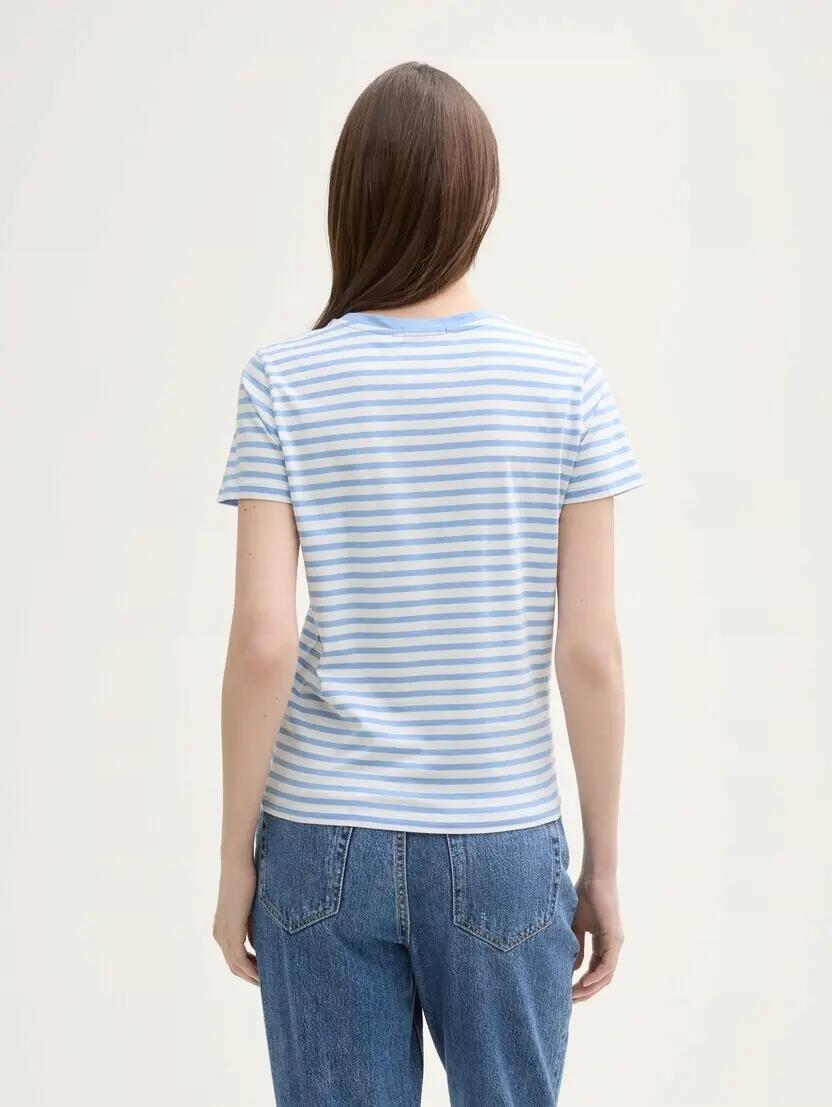 T-SHIRT KOSZULKA DAMSKA LIGHT BLUE TOM TAILOR 5/10