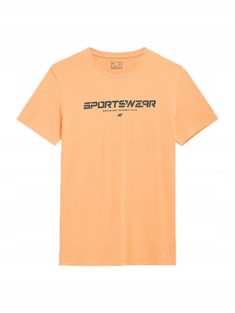 KOSZULKA MĘSKA 4F BAWEŁNIANA T-SHIRT SPORTOWY TTSHM364 4/7