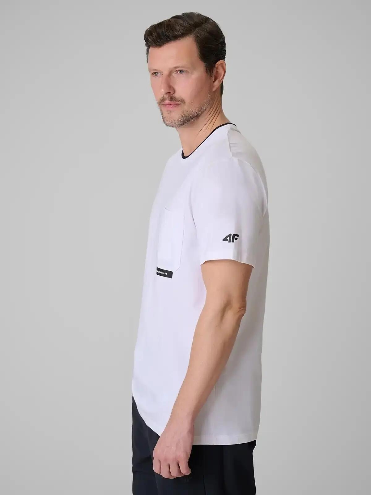 KOSZULKA MĘSKA 4F T-SHIRT BAWEŁNIANY SPORTOWY NA CO DZIEŃ  M2663 SS26 6/9