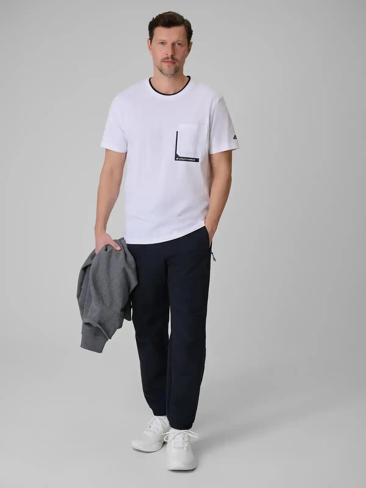 KOSZULKA MĘSKA 4F T-SHIRT BAWEŁNIANY SPORTOWY NA CO DZIEŃ  M2663 SS26 5/9