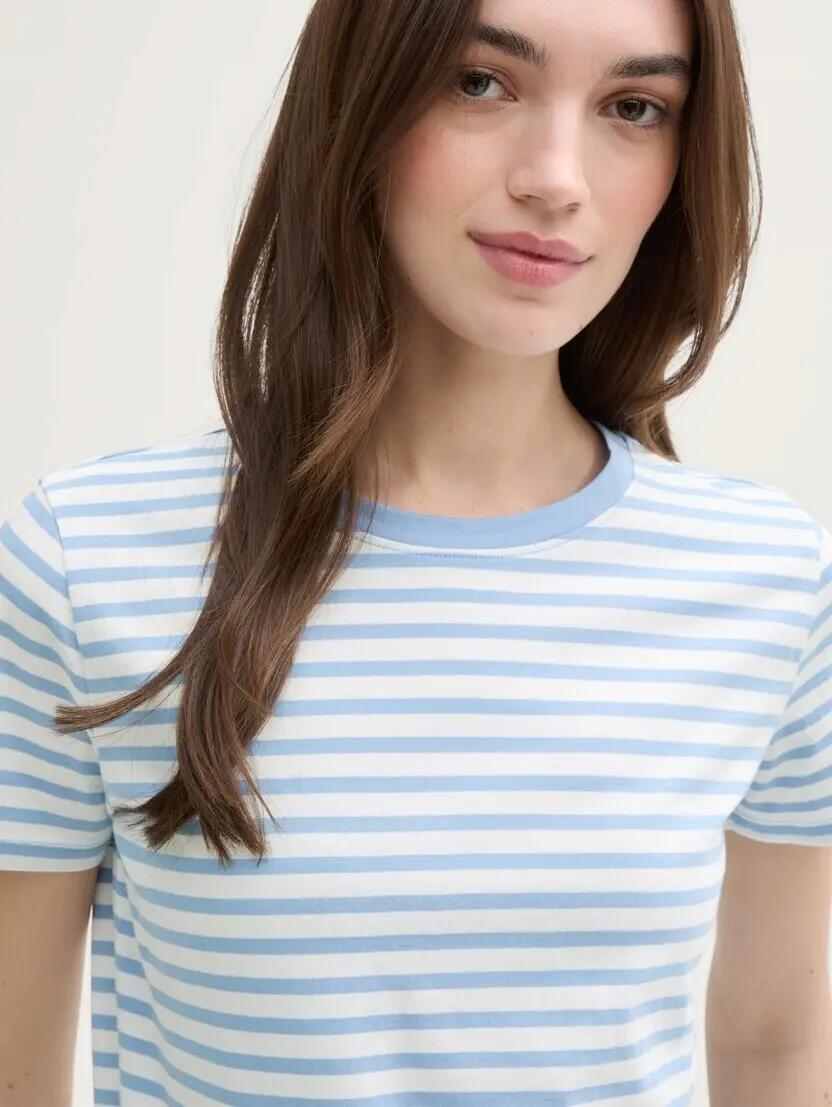 T-SHIRT KOSZULKA DAMSKA LIGHT BLUE TOM TAILOR 3/10