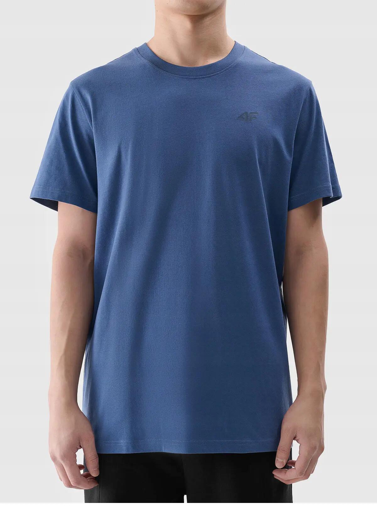 T-SHIRT MĘSKI 4F KOSZULKA BAWEŁNIANA SPORTOWA  TTSHM2256 4/5