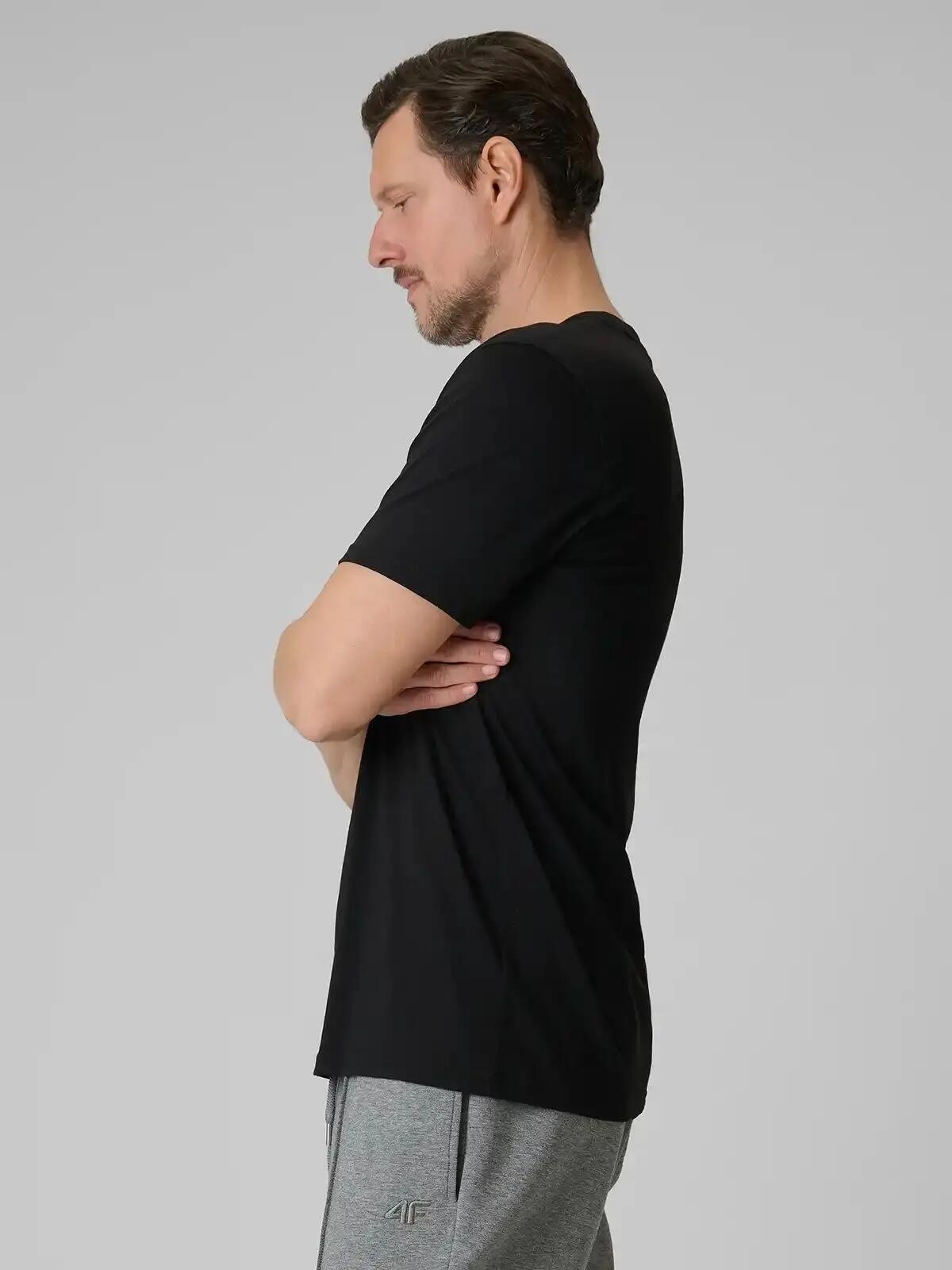 T-SHIRT MĘSKI 4F KOSZULKA SPORTOWA Z NADRUKIEM BAWEŁNIANA L M3326 SS26 3/12