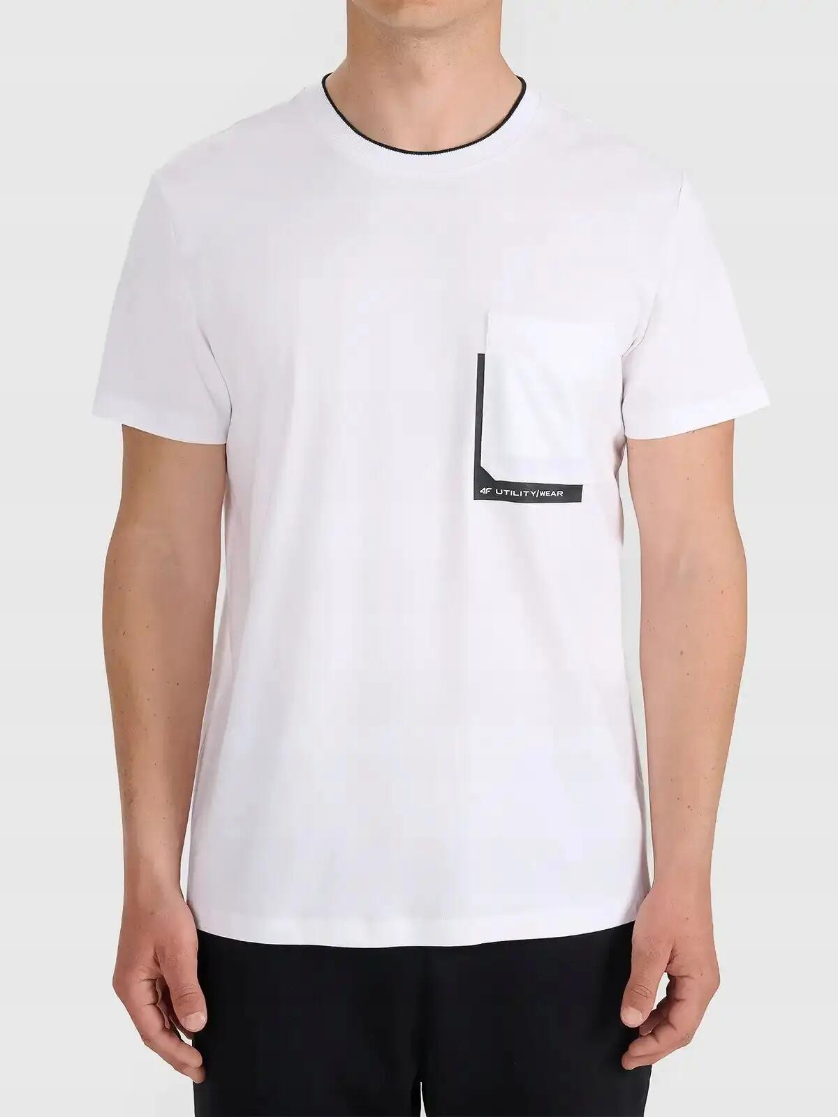 KOSZULKA MĘSKA 4F T-SHIRT BAWEŁNIANY SPORTOWY NA CO DZIEŃ  M2663 SS26 3/9