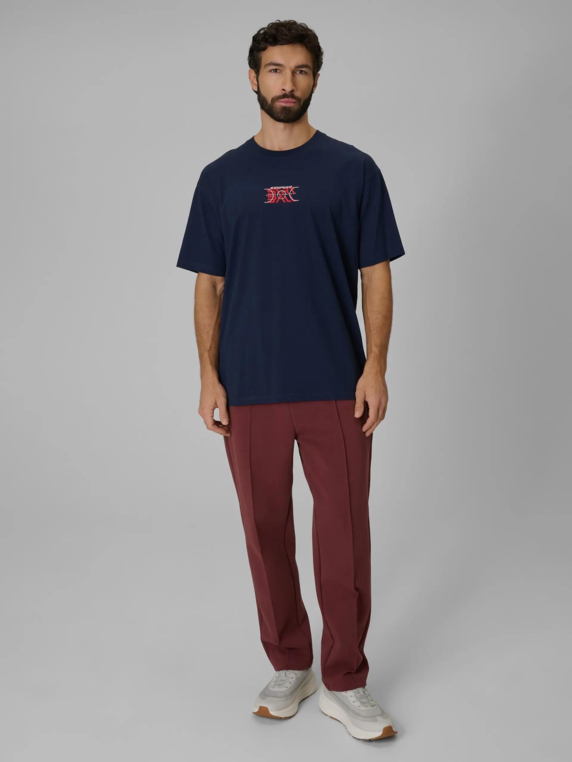 T-SHIRT MĘSKI 4F KOSZULKA SPORTOWA Z NADRUKIEM BAWEŁNIANA  M3334 SS26 4/8