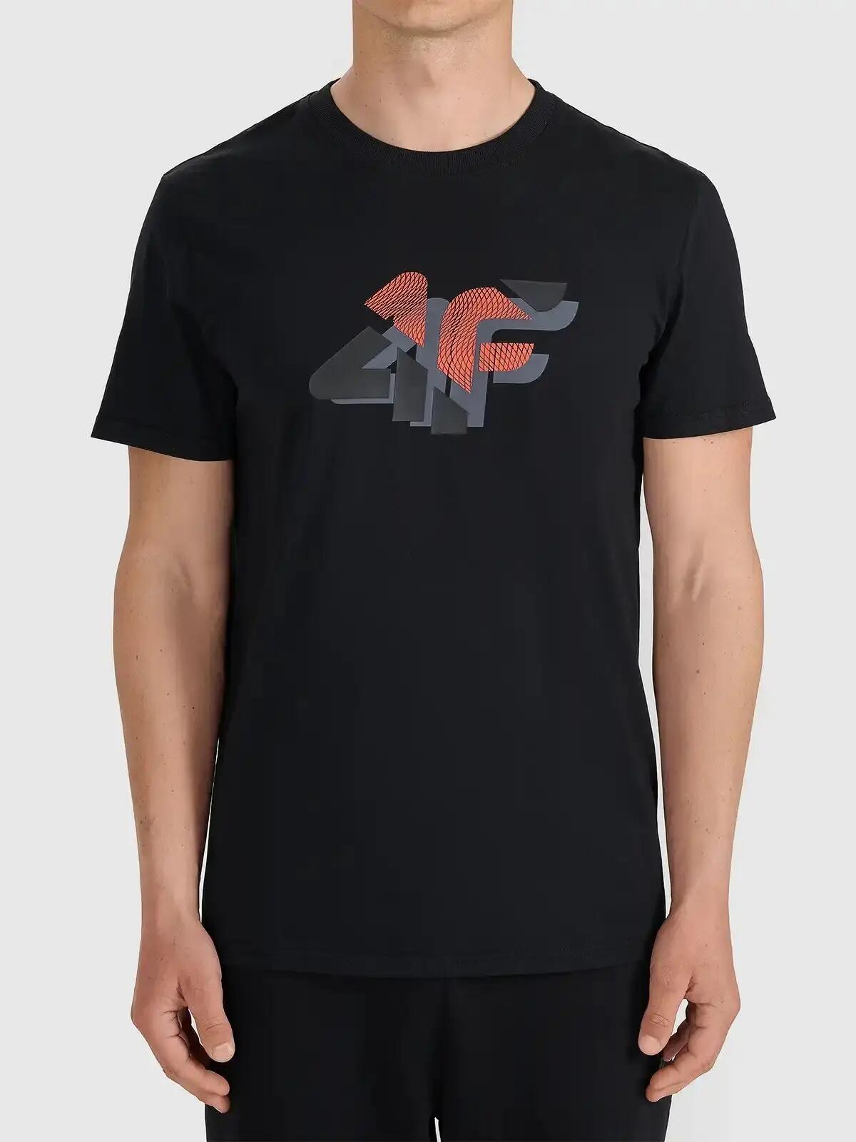T-SHIRT MĘSKI 4F KOSZULKA BAWEŁNIANA Z NADRUKIEM  M2667 SS26 2/6