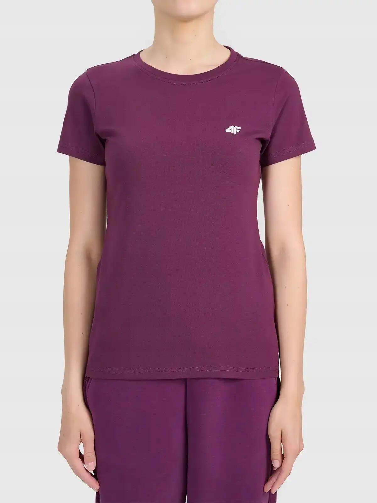 KOSZULKA DAMSKA 4F T-SHIRT SPORTOWY TRENINGOWY NA CO DZIEŃ  F2771 SS26 2/4