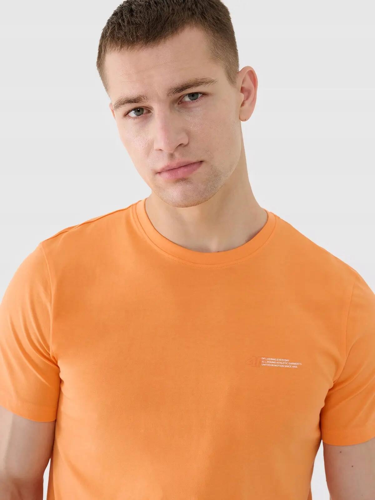 T-SHIRT MĘSKI 4F KOSZULKA BAWEŁNIANA SPORTOWA  M2003 4/9