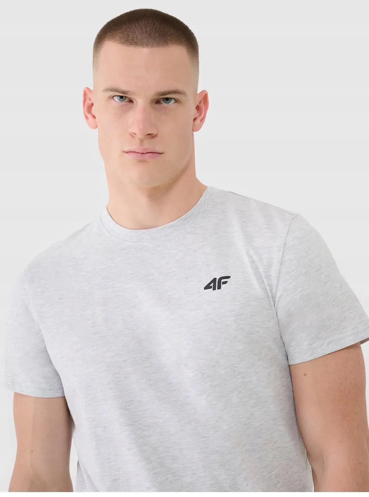 T-SHIRT MĘSKI 4F KOSZULKA BAWEŁNIANA SPORTOWA  TTSHM2256 3/7