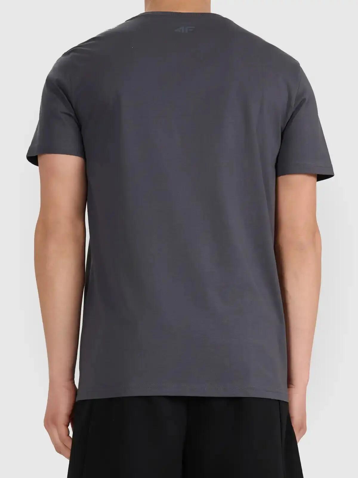 T-SHIRT MĘSKI 4F KOSZULKA BAWEŁNIANA SPORTOWA NA CO DZIEŃ  M2661 SS26 4/6
