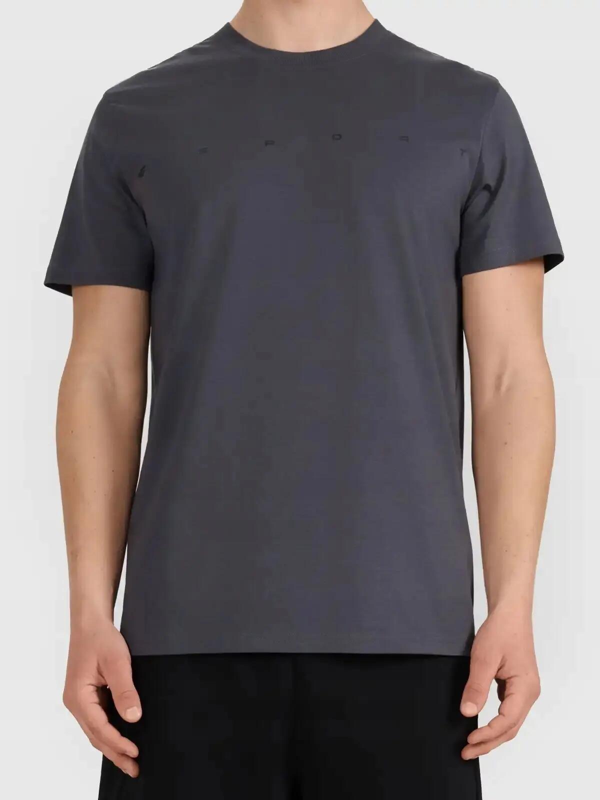T-SHIRT MĘSKI 4F KOSZULKA BAWEŁNIANA SPORTOWA NA CO DZIEŃ  M2661 SS26 3/6