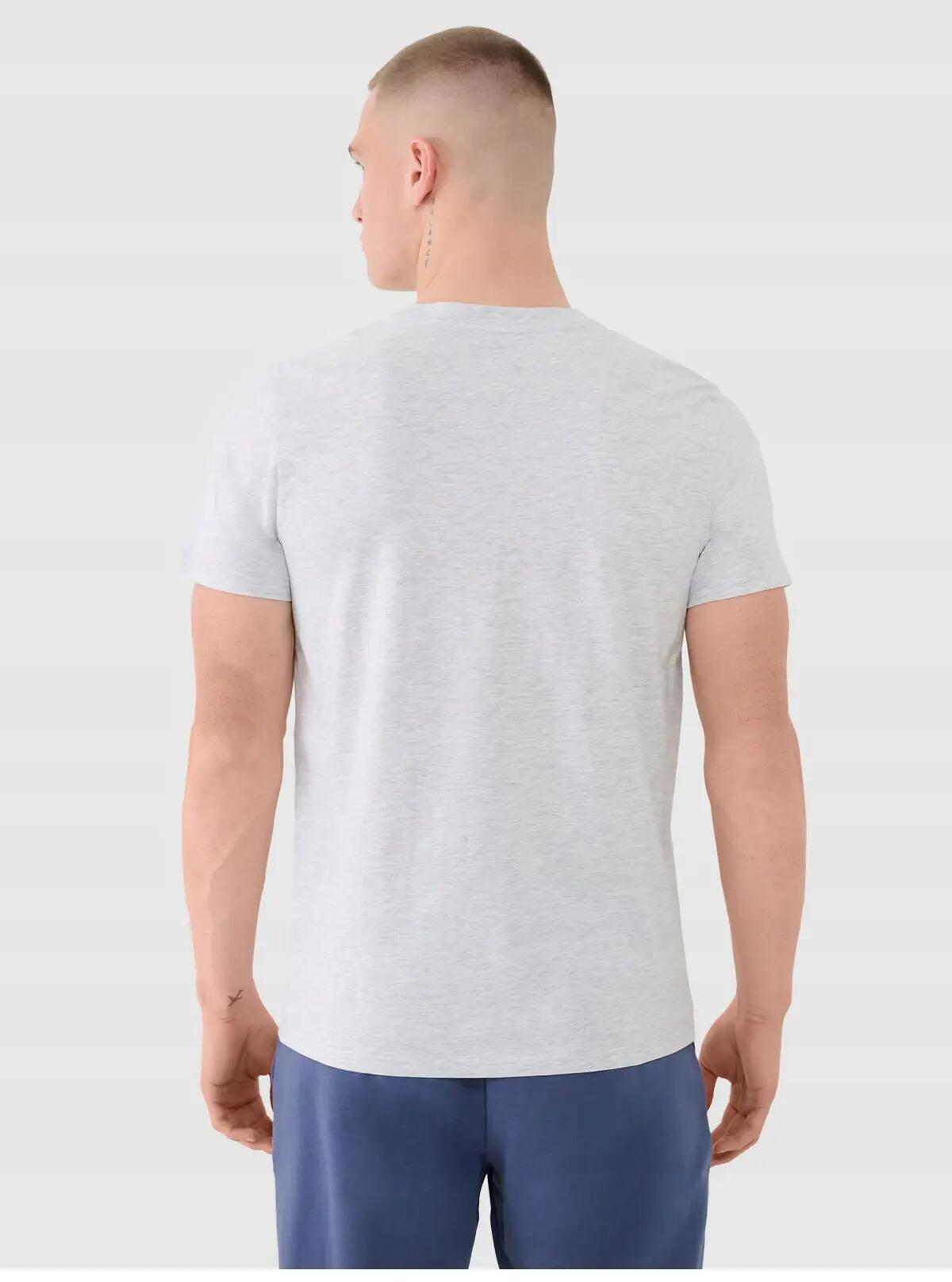 T-SHIRT MĘSKI 4F KOSZULKA BAWEŁNIANA SPORTOWA  TTSHM2256 2/7