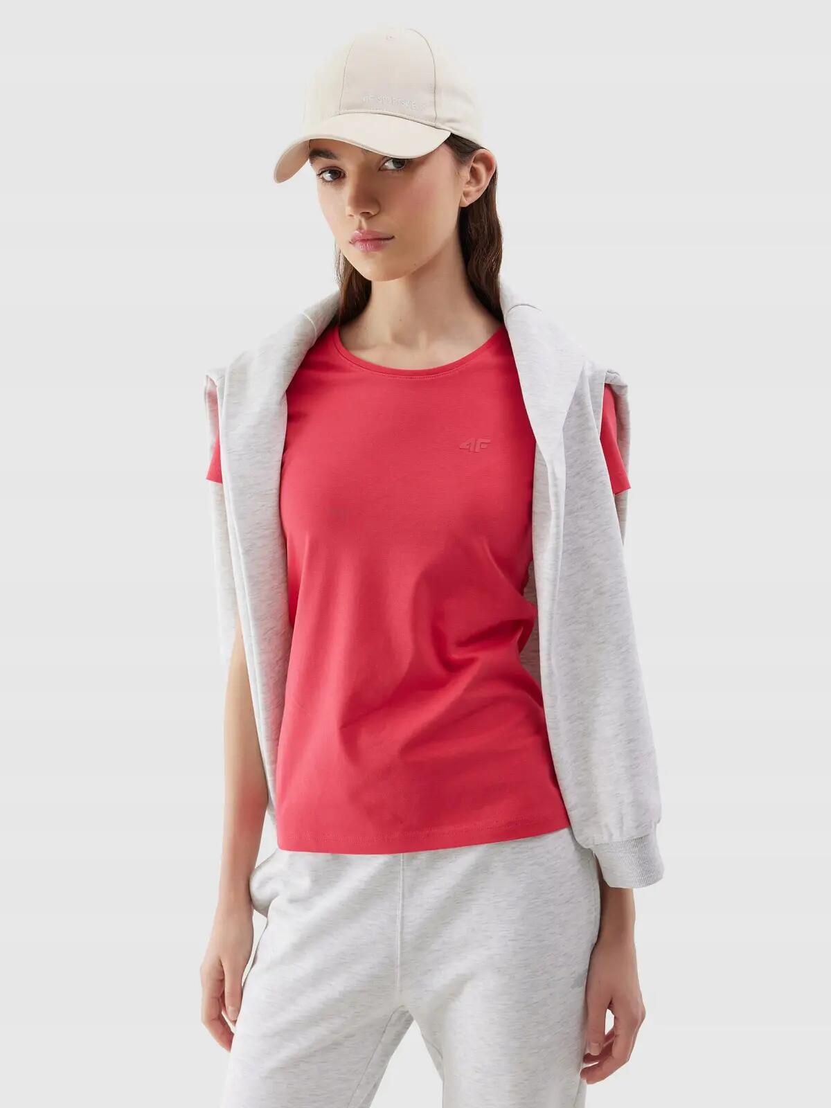 T-SHIRT DAMSKI 4F KOSZULKA SPORTOWA BAWEŁNIANA TTSHF1161 3/9