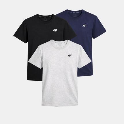ZESTAW KOSZULEK MĘSKICH 4F KOMPLET 3 SZTUKI T-SHIRT L TTSHM3341