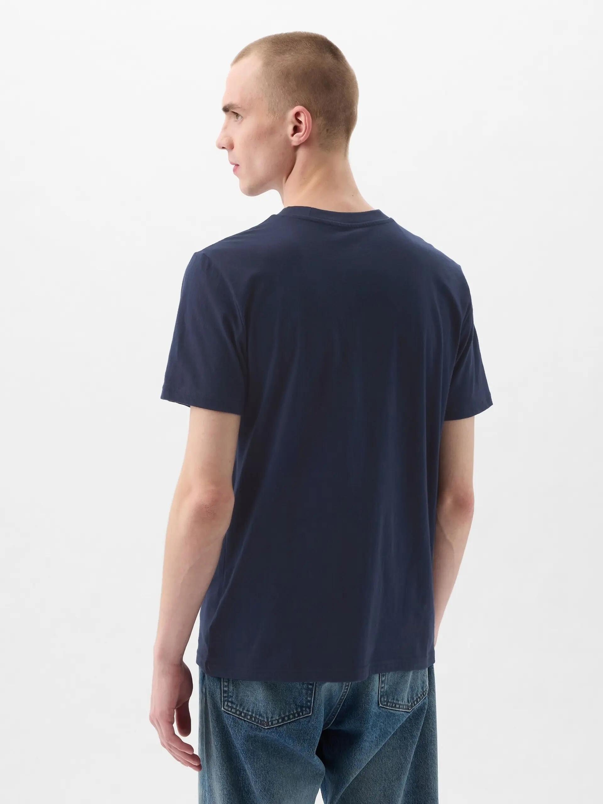 T-SHIRT MĘSKI GAP KOSZULKA BAWEŁNIANA NA CO DZIEŃ 857901-02-L 2/5