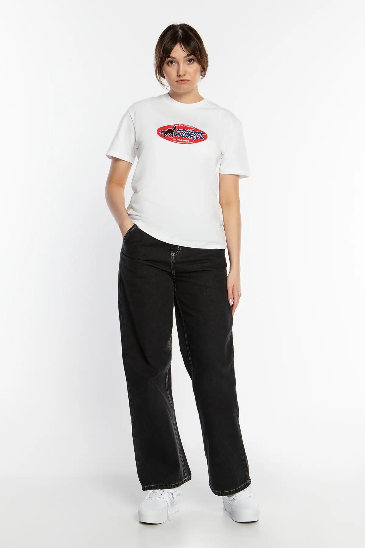 Koszulka damska t-shirt Carhartt WIP W'  Cat Sticker T-Shirt I032884 2/5