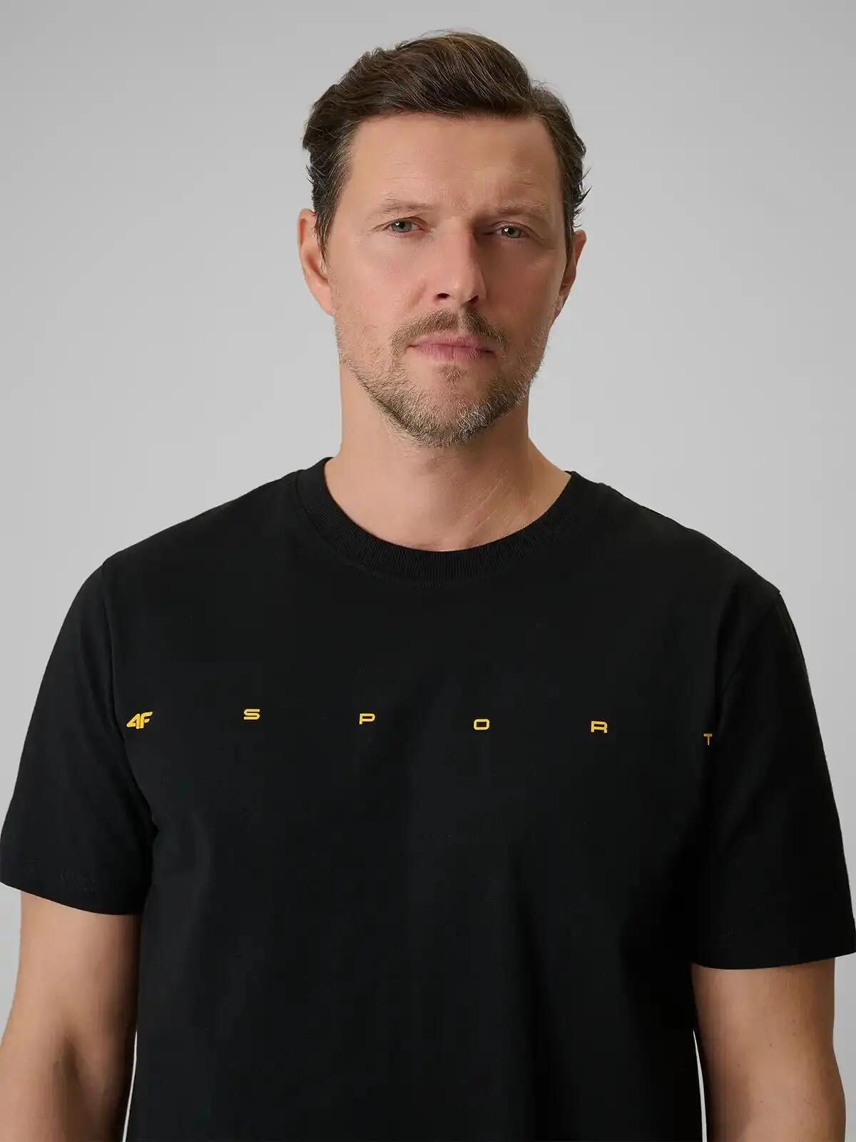 T-SHIRT MĘSKI 4F KOSZULKA BAWEŁNIANA SPORTOWA NA CO DZIEŃ  M2661 SS26 7/11