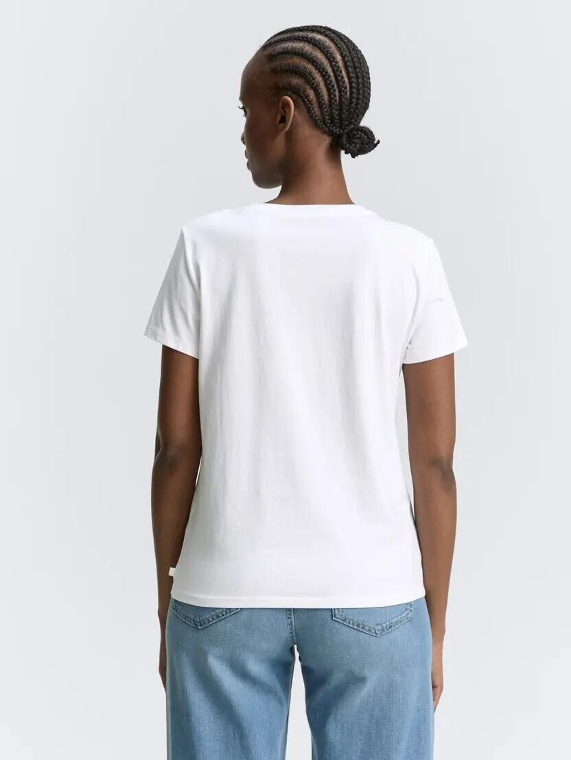 T-SHIRT WITH CHEST EMBRO KOSZULKA DAMSKA TOM TAILOR L 5/10