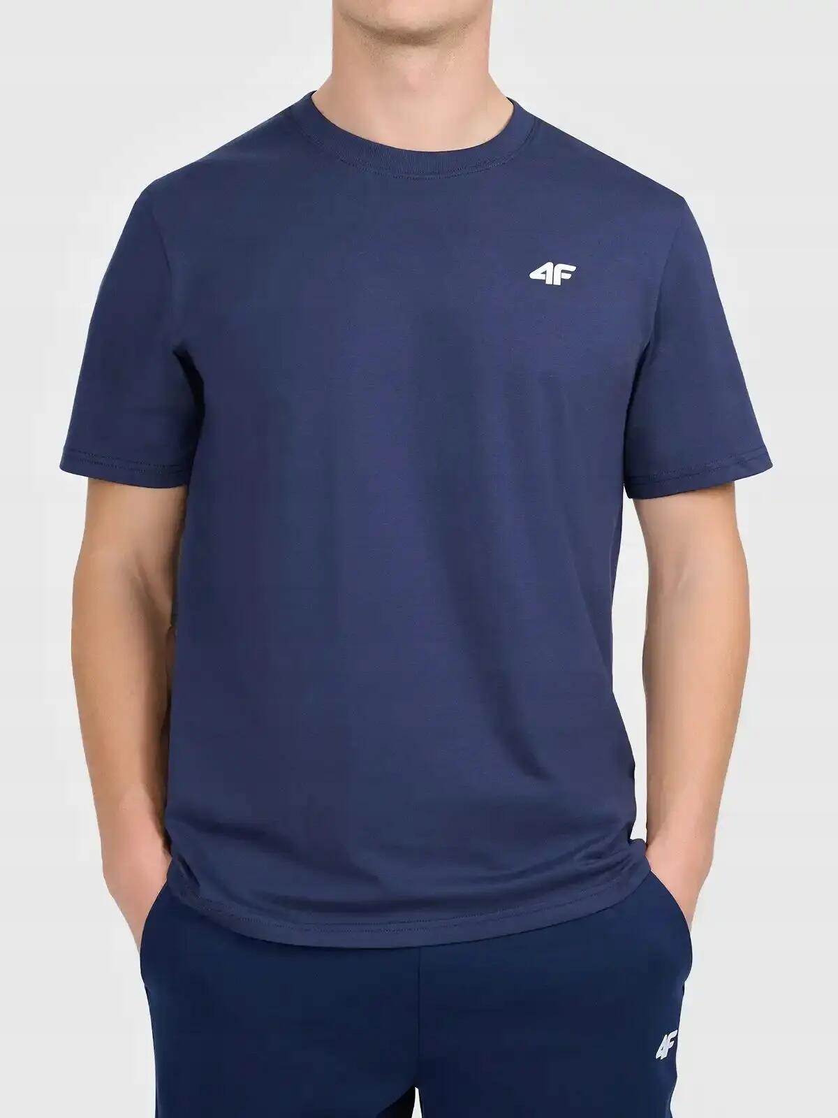 T-SHIRT MĘSKI 4F KOSZULKA BAWEŁNIANA SPORTOWA  TTSHM3341 SS26 3/7