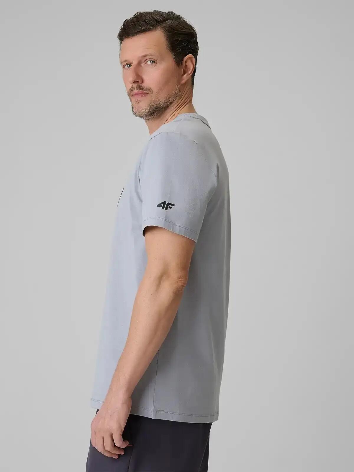 KOSZULKA MĘSKA 4F T-SHIRT BAWEŁNIANY SPORTOWY NA CO DZIEŃ  M2662 SS26 6/12