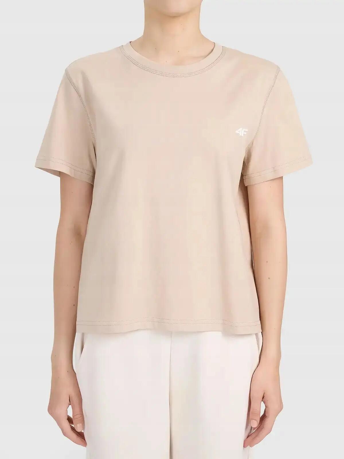 T-SHIRT DAMSKI 4F KOSZULKA SPORTOWA 1 BAWEŁNA  F2772 SS26 2/6