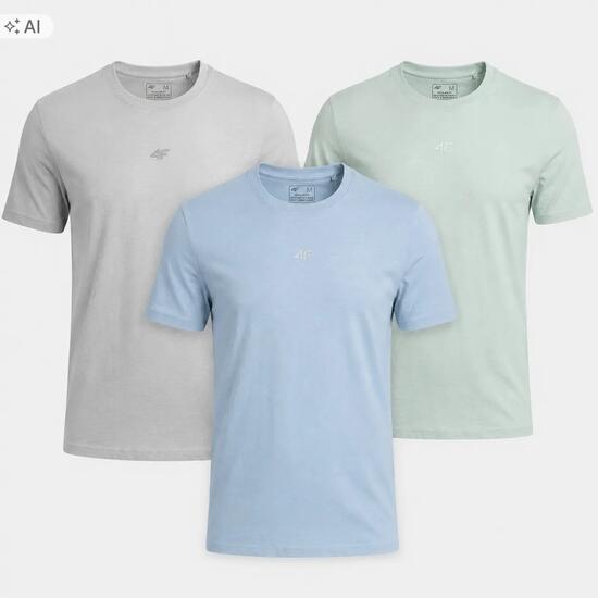 T-SHIRT MĘSKI 4F KOMPLET KOSZULEK KOLEKCJA LIMITOWANA 3 SZT M3947 SS26