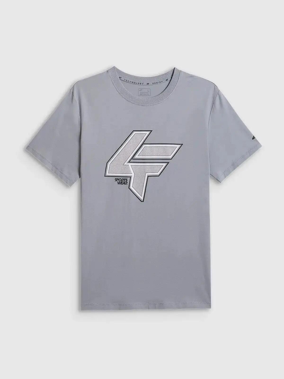 KOSZULKA MĘSKA 4F T-SHIRT BAWEŁNIANY SPORTOWY NA CO DZIEŃ  M2662 SS26 10/12