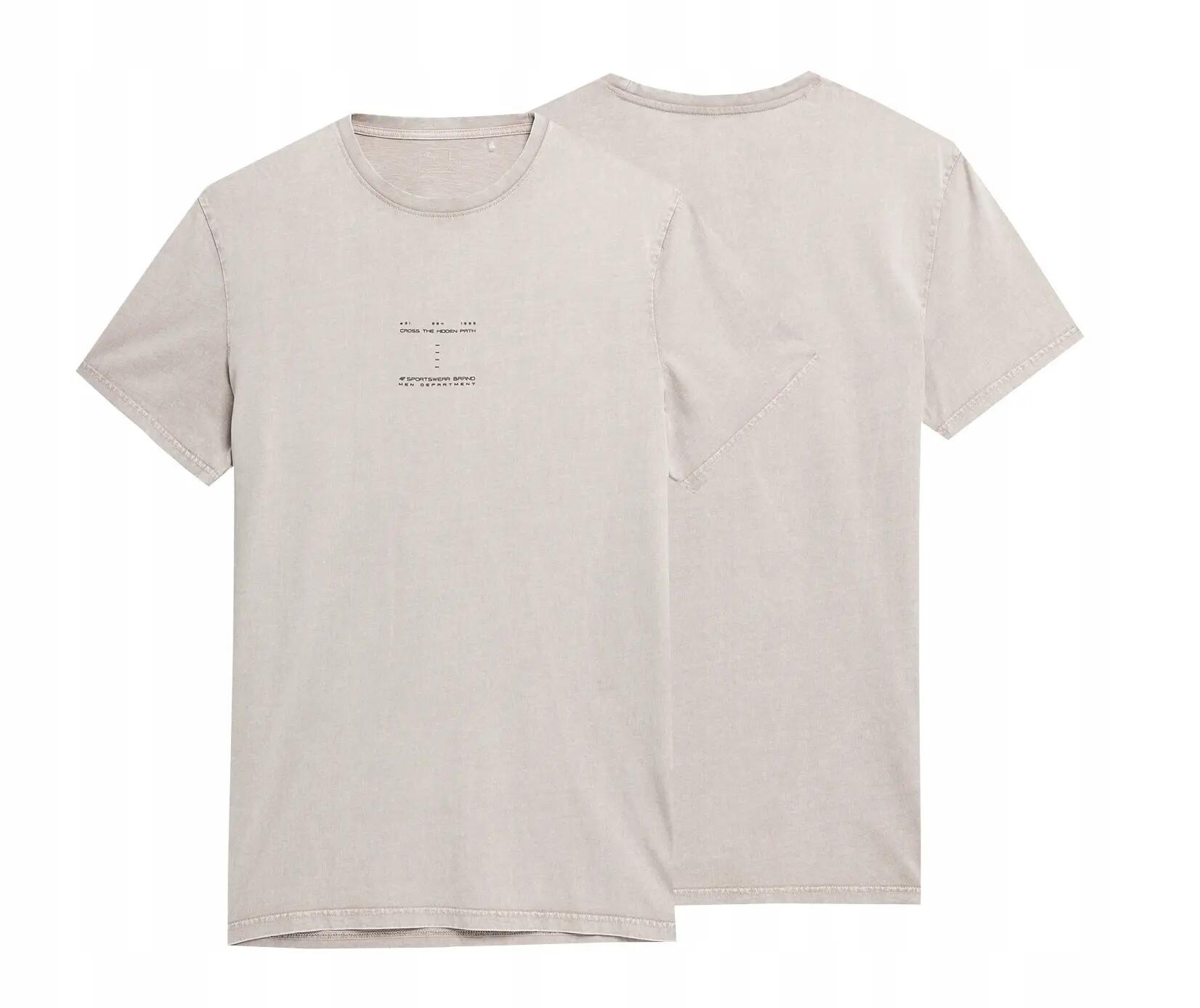 T-SHIRT MĘSKI 4F KOSZULKA SPORTOWA BAWEŁNIANA TTSHM296 5/7