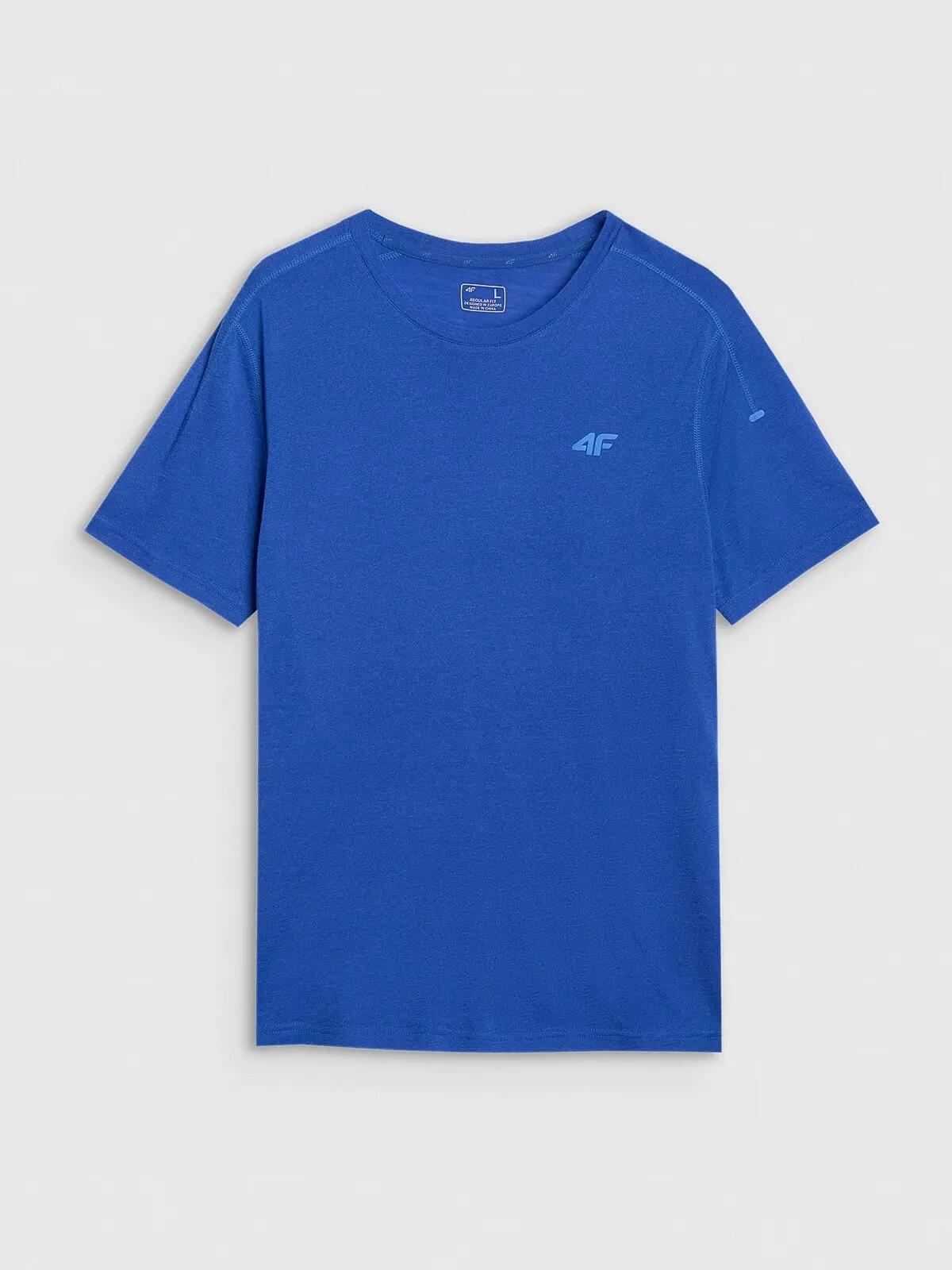 T-SHIRT MĘSKI 4F KOSZULKA TRENINGOWA Z WEŁNĄ MERINO  TFTSM1268 7/9