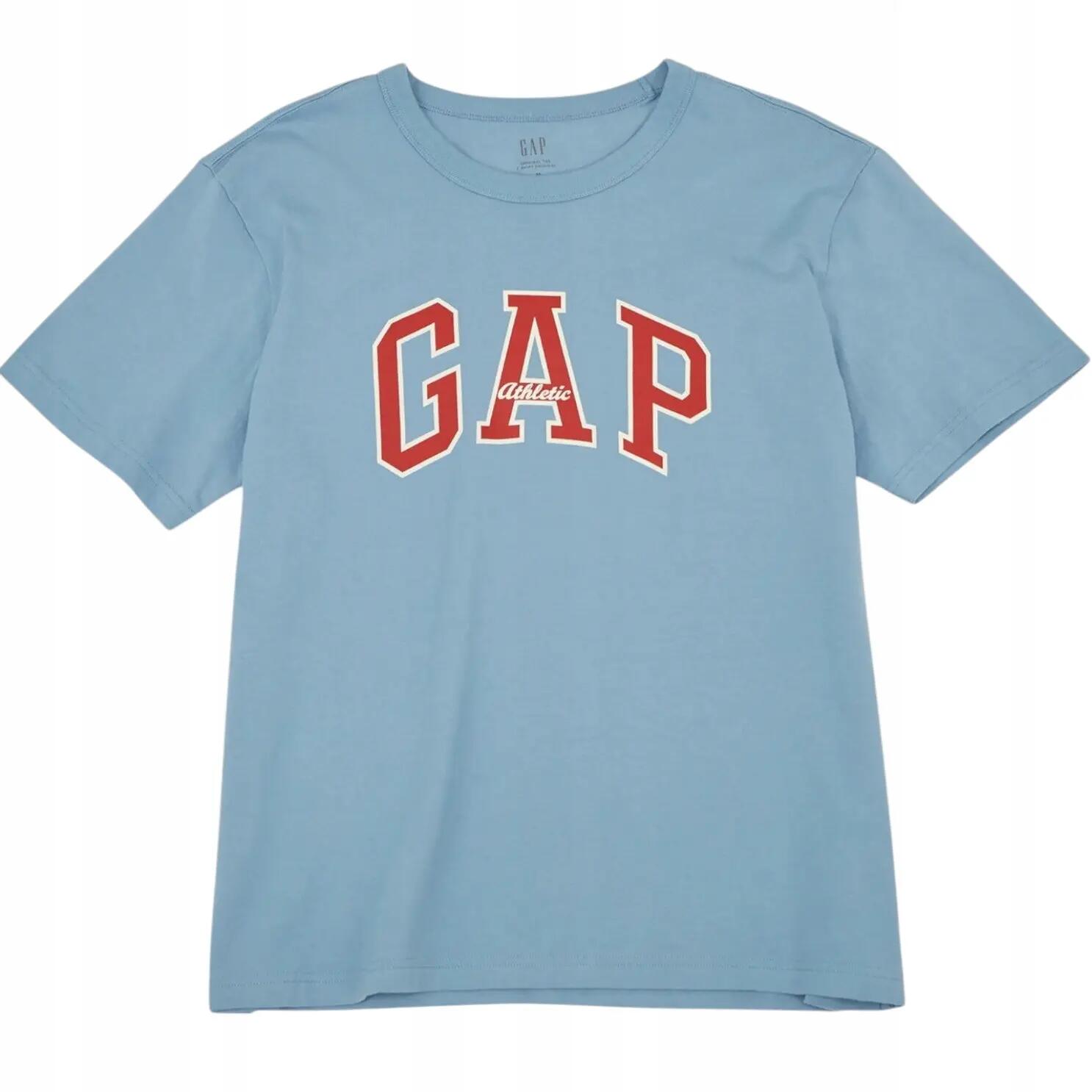 T-SHIRT MĘSKI KOSZULKA 1 BAWEŁNA GAP ATHLETIC NIEBIESKI 6/8