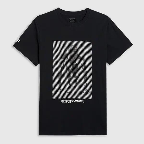 T-SHIRT MĘSKI 4F BAWEŁNIANY KOSZULKA SPORTOWA TTSHM3129 9/10