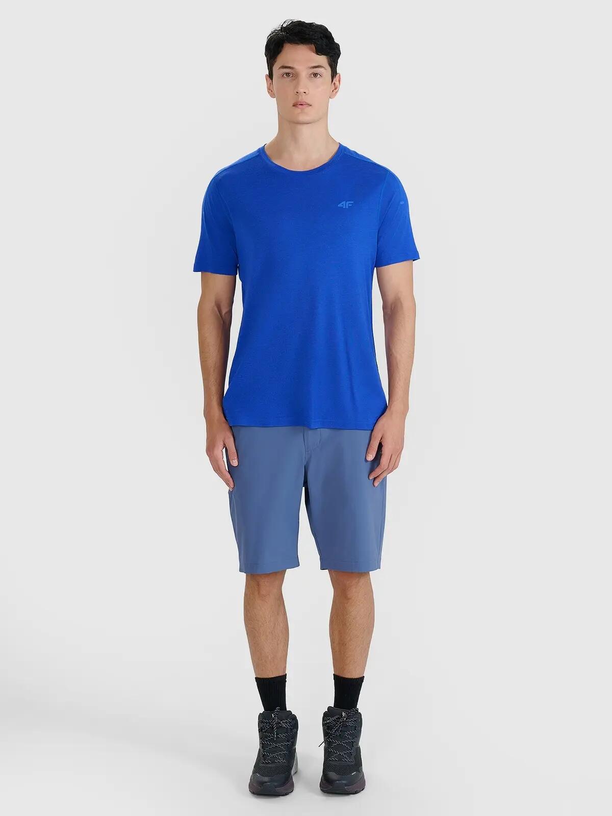 T-SHIRT MĘSKI 4F KOSZULKA TRENINGOWA Z WEŁNĄ MERINO  TFTSM1268 6/9