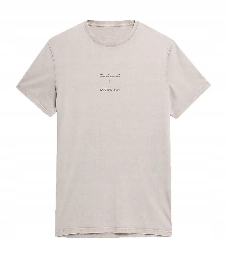 T-SHIRT MĘSKI 4F KOSZULKA SPORTOWA BAWEŁNIANA TTSHM296 3/7